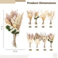 thumbnail image 4 of 24 ramos de flores secas en miniatura, 8 estilos de flores secas para jarrón, flores secas hechas a mano con lazo de cordel, boutonniere de bricolaje para damas de honor de hombres, pequeño ramo de pl, 4 of 5