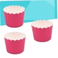 thumbnail image 2 of RUNROTOO 24 Pcs Baking Cup Round Rosy Even Baking Event Planners Wedding, 2 of 7