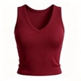 thumbnail image 6 of SwiftWear Women's Ribbed Knit Workout Tank Top Wide Strap Sleeveless Cami Comfortable Summer Workout Casual Basic Shirt​, 6 of 7