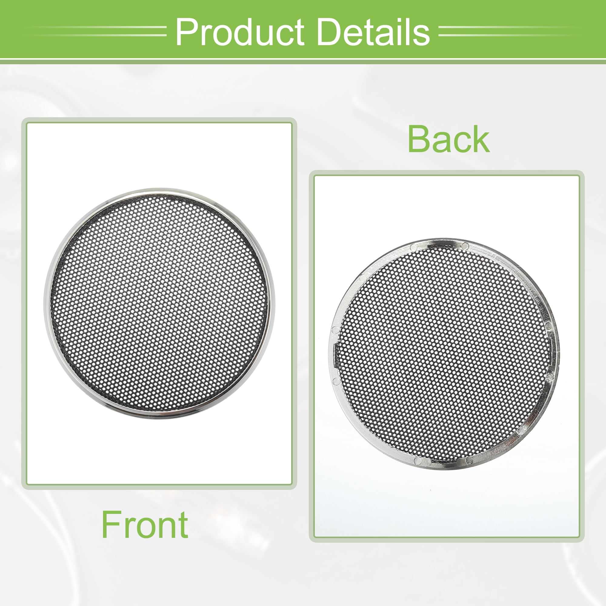 Unique Bargains 2 Inch Car Speaker Grills Cover Iron Plating Mesh Protector Case
