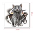 thumbnail image 2 of Paquete de 2 pegatinas para ventanas de coche CHAO forma de gato divertidas, 2 of 3
