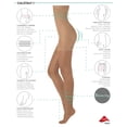 thumbnail image 2 of Calzitaly High Waist Tights Control Top Shaping Nylons, 20 Denier Pantyhose (S, SOLEIL), 2 of 6