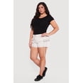 thumbnail image 2 of Women's Plus Size VIP Denim Utility Shorts, 2 of 4