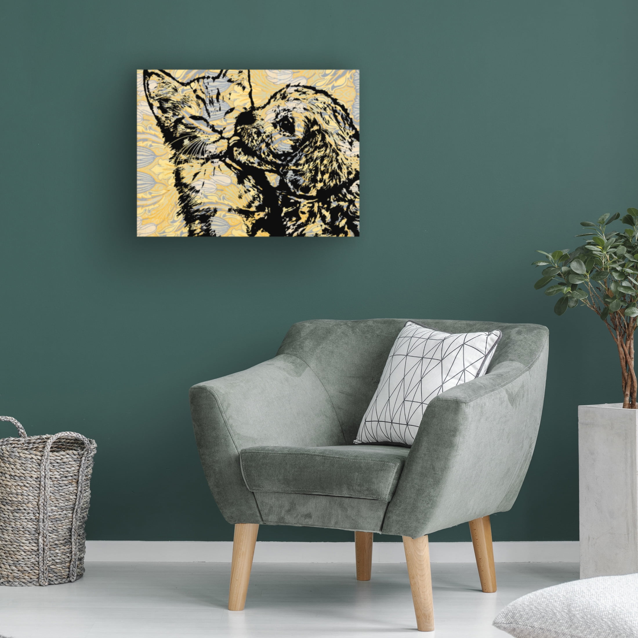 Canvas Wall Art - Dean Russo 'Kinda Love' Wall Art for Living Room, Bedroom, or Office Décor by Trademark Fine Art - 24 x 18 Inches