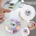 thumbnail image 4 of Automatic Medication Dispenser Pill Reminder Organizer with Timer Recording Function 7 Compartments Organizer Box,1*7 Compartments Organizer Box,White, 4 of 7