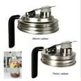 thumbnail image 4 of ZNNT Mason Jar Pour Spout Lid with Handle Wide Mouth Cap for Mason Jars Leak Proof Seal Cover for Drinking Food Storage Clearance Can Lid, 4 of 7