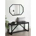 thumbnail image 5 of Kate and Laurel Laverty Modern Oblong Octagon Framed Wall Mirror, 24 x 36, Black, Geometric Wall Decor, 5 of 8