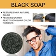 thumbnail image 4 of Black Shampoo Bar Soap for Gray Hair, Shampoo Bars for Hair, Mane Gray Reverse Bar for Men, Black Hair Shampoo Bar for Hair Darkening, Root White Coverage Hair Darkening Shampoo Bar for Gray Hair, 4 of 4
