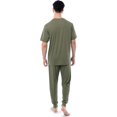 thumbnail image 2 of Fruit of the Loom Men's 360 Stretch Crewneck Top and Jogger Pant Sleep Pajama Set, 2 of 6