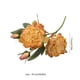 thumbnail image 3 of Decoración del hogar, decoración de habitaciones, decoración de paredes, tela revestida, 4 cabezas de peonía quemada, flores artificiales, tela, plantas artificiales, 3 of 6