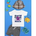 thumbnail image 3 of Fast Monster Skater T-Shirt Infant -Image by Shutterstock,  24 Months, 3 of 4