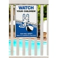 thumbnail image 2 of Poolmaster "Watch Your Children" Sign for Residential or Commercial Swimming Pools and Spas, 2 of 4