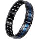 thumbnail image 1 of Mens Magnetic Bracelet,Magnetic Bracelets Double Strong Magnet 3500 Gauss with Adjustment ToolBlue & Black Link, 1 of 5