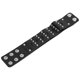 thumbnail image 1 of Pulsera trenzada de Cuero dividido Bling Bling ajustable negro, 1 of 12