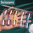 thumbnail image 3 of BE-TOOL Small Folding Scissor Portable Stainless Steel Scissor Telescopic Fishing Scissor with Comfort Handle (Black), 3 of 8