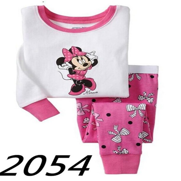 Bebé niño Mickey ropa Minnie pijamas para niño Spiderman pijamas de manga larga conjunto niños ropa de dormir otoño niñas Pyjama7T Gao Jinjia LED