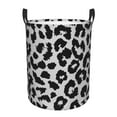 thumbnail image 6 of Lsque Similar To Leopard Print pattern Laundry Hamper Basket, Tall Woven Rope Hamper Basket for Clothes, Lightweight Storage Basket, Collapsible Waterproof-Small, 6 of 8