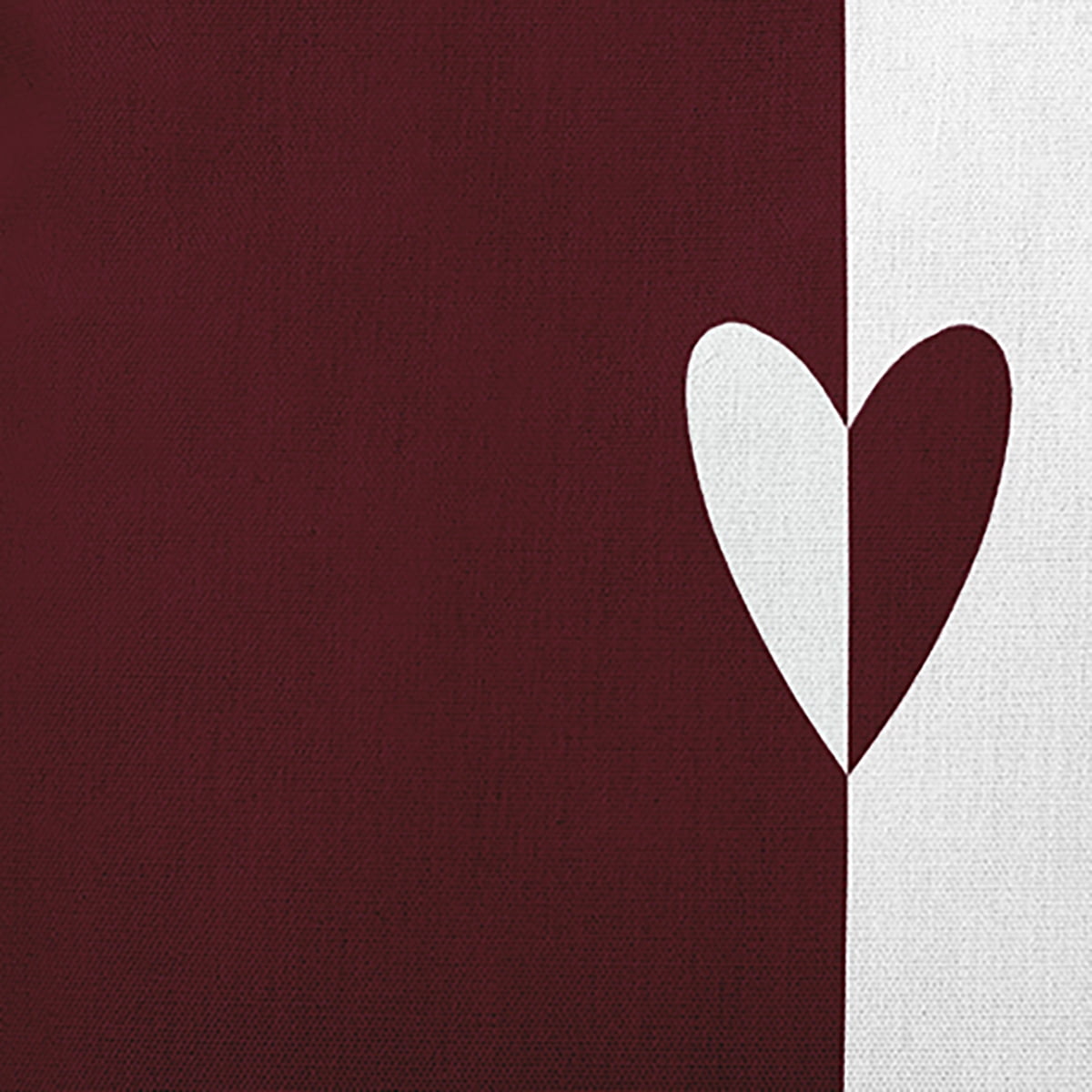 16" x 16" Simply Daisy Modern Heart Polyester Accent Pillow, Burgandy Qty 1