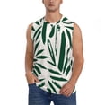thumbnail image 1 of Fotbe Palm Branch With Leaves Men's Camiseta sin Mangas Estampada para Hombres, Playera Casual para Gimnasio, Entrenamiento, Playa-X-Large, 1 of 7