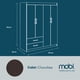 thumbnail image 4 of MOBI Ropero de Madera modelo Gardenia color Chocolate largo 152 cm Armario Closet Organizador, 4 of 5