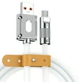 thumbnail image 1 of Aleación de zinc 6A Carga rápida TPE Líquido Silicona 120w Teléfono Cable de carga Cable de datos, 1 of 8