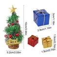 thumbnail image 3 of YIKA Mini Christmas Tree Accessories Simulation Christmas Tree Accessories Gifts Miniature Scene Decoration Christmas Decorations Christmas Decorations Indoor D, 3 of 6