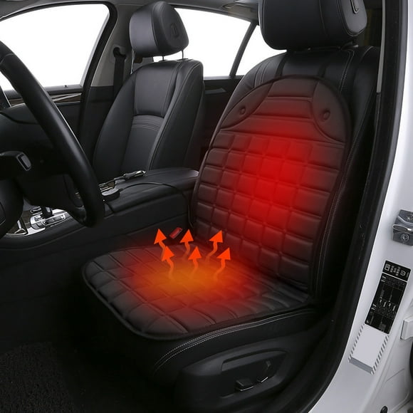 Cagogo under $5 Car Seat Heater, 12V Car Heated Seat Pad, Winter Car Seat Warmer Cushion, Vehicle Heating Pad with Temperature Control, Universal Heated Car Seat Cover, Plug in Car Seat Heater