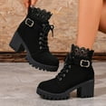 thumbnail image 2 of Sandales Blanches pour Femmes Mode Automne Bottes pour Loisirs et Usage Extérieur, 2 of 9