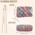 thumbnail image 4 of FORMRS Women Crossbody Purse with Chain Strap Vegan Leather Shoulder Handbag, Pink Shimmering Pattern, 4 of 7