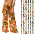 thumbnail image 1 of Pincandy Women Mesh Boho Beach Pants See Through Sheer Swimsuit Bikini Bottom Cover up Party Elastic High Waist Wide Leg Pants, 1 of 7