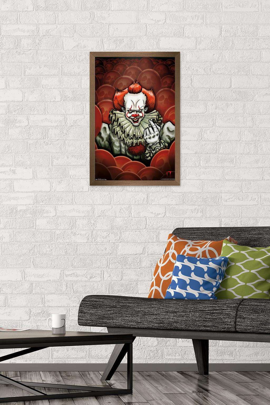 IT - Brandon Yarwood Illustration Wall Poster, 14.725" x 22.375", Framed