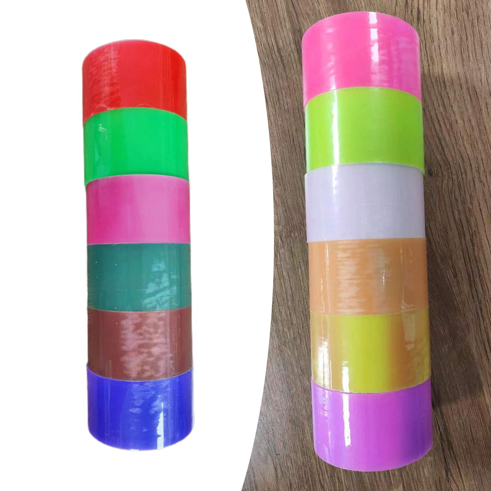 6x Sticky Ball Tape Relaxing Blow Bubbles Balloons for Children Party Adult 6cm Thermochromic