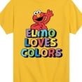 thumbnail image 3 of Sesame Street - Elmo Loves Colors - Toddler and Youth Short Sleeve Graphic T-Shirt, 3 of 5