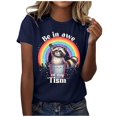 thumbnail image 1 of WEAIXIMIUNG T-Shirts Unis pour Femmes Pack T-Shirts Graphiques Vêtements d'Été Manches Courtes, 1 of 4
