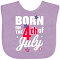 thumbnail image 3 of Inktastic Born on the 4th of July Boys or Girls Baby Bib, 3 of 4