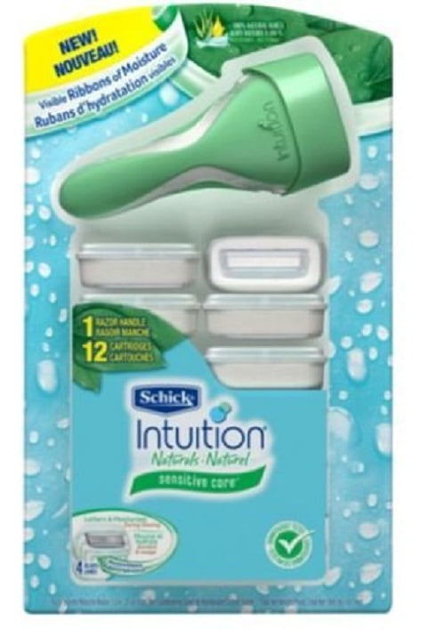 Schick Intuition Plus Razor + 12 Razor Blades