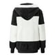 thumbnail image 5 of Puntoco Moda Mujer Cremallera Cuello en V Jersey tops Blusa de manga larga con capucha Sudadera Puntoco Puntoco-3488, 5 of 5