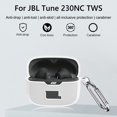 thumbnail image 3 of Funda de silicona para Audífonos todo incluido con gancho para JBL Tune 230NC TWS (blanco) Tmvgtek Para estrenar, 3 of 8