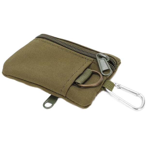 Estuche para tarjetas con llave en miniatura, bolsa EDC Molle para exteriores, bolsa EDC Molle para exteriores, bolsa EDC Molle con mosquetón, rendimiento sólido