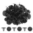 thumbnail image 2 of Unique Bargains 50Pcs 8mm Hole Plastic Rivets Fastener Push Type Clips Black for Auto Car, 2 of 2