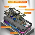 thumbnail image 6 of Camouflage Case for iPhone 15 with Metal Kickstand, Camo Phone Cover Built-in 360° Rotate Ring Stand Case for iPhone 15 MC Army Green, 6 of 7