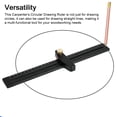 thumbnail image 4 of GanWei Multi-Function Aluminum Alloy Woodworking Compass and Straightedge Tool for Precision Circle and Line Drawing in Metric or Imperial Units, 4 of 6