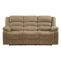 40" Contemporary Beige Fabric Sofa