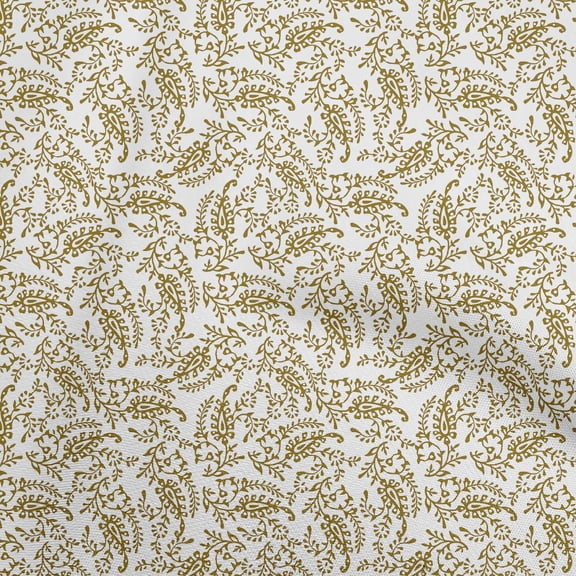 oneOone Cotton Jersey Olive Green Fabric Block Dress Material Fabric Print Fabric By The Yard 58 Inch Wide-JC