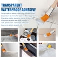 thumbnail image 4 of Recubrimiento transparente impermeable para reparación de fugas en techos y baños | Kit de sellador de 100 ml para inodoro, pared, techo, baldosa, ventana | Alta fuerza de unión | Incluye cepillo, 4 of 8