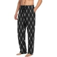 thumbnail image 5 of Men's Pajama Pants with Pockets Sleepwear Lounge Pants Stretch Casual Skull and Bone, 5 of 7