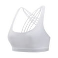 thumbnail image 3 of Bigersell Seamless Bra Sale Sport Bra Lace Bra Style R4102 V-Neck Padded Bras Pull-On Bra Closure Women's Plus Size Tank Tops Bra White S, 3 of 8