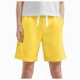 thumbnail image 2 of KPOPLK Baby Toddler Shorts Boys Cotton Solid Shorts with Drawstring Breathable Soft Summer Clothes 2-9 Years Size 8-9 Years,Yellow, 2 of 4