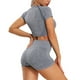 thumbnail image 2 of Conjuntos de Yoga sin costuras para mujer, ropa de gimnasio, ropa deportiva de entrenamiento, Top corto atlético, mallas de cintura alta, pantalones cortos de Fitness, trajes deportivos, 2 uds., 2 of 5