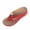 Red, variant on Bkhluea Women Wedge Flip Flop Sandals Open Toe Hollow Out Slip On Thong Shoes for Summer Beach Vacation Casual Daily Walking